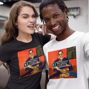 John Coltrane Jazz Art T Shirt, Saxophone Graphic Print Tee, Unisex, Vintage Music Artist Band Tee