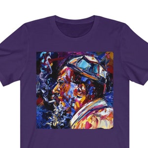 Thelonious Monk T Shirt, Jazz Piano Legend Art painting Graphic Print, Unisex Jazz Music Black Artist Band Tee Shirts