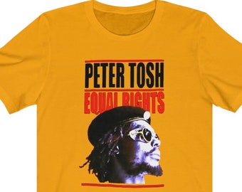 Peter Tosh T Shirt, BLM Equal Rights, Reggae Music Band Tee, Jah Rasta Clothing Graphic Print