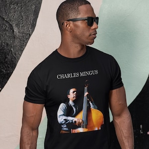 Charles Mingus T Shirt Jazz black history Graphic Print Unisex Music Artist Band Tee