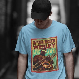 Fred Wesley T Shirt Vintage Funk Soul Band Graphic Print Unisex Music Artist Tee