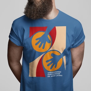 Bongo Conga drums T-Shirt, Latin Jazz, Musician, Hipster, Music lover Graphic Print, Unisex Musical Artist Band Tee