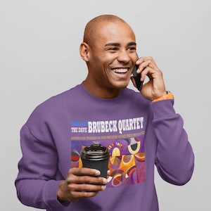 Dave Brubeck "Time Out"-tröja: Retro jazz-albumomslagsgrafik