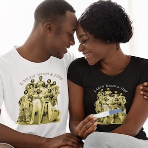 Earth Wind & Fire T Shirt, Funk Soul Band Graphic Print, Unisex Music Artist Tee Shirts