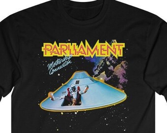 Black Long Sleeve T Shirt / Parliament Band / Retro Funk Music Graphic Tee / Music Gift