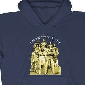 Hoodie for Men, Hoodies for Women, Hooded Sweatshirt, Aesthetic, Earth Wind and Fire Graphic Print, Retro, Hipster Style.