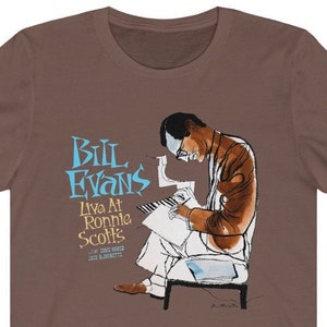 Vintage Jazz Musician T-Shirt, Fathers Day Gift, Bill Evans Tee, Hipster Band Shirt, Unisex Graphic Tee