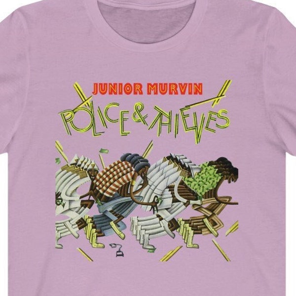 Band Tees for Men / Reggae Music T-Shirt / Police & Thieves Vintage Design Graphic Tee / Unisex Musical tshirt / Gift For Boyfriend