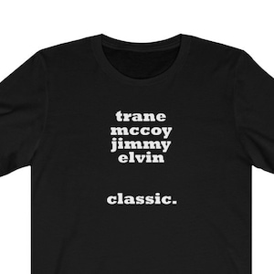 John Coltrane Quartet Tee, Jazz Music T Shirt, Vintage Jazz Band Shirt, Black History, Saxophone Tshirt