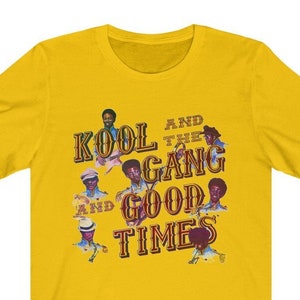 Retro tshirt Men / Music Icons Tee for women / Kool & The Gang T-Shirt / Retro Funk Soul Pop Music Band Shirt