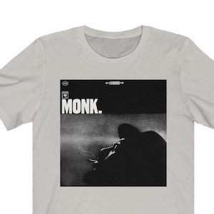 Thelonious Monk Tee, Jazz Piano T Shirt, Album Cover Artwork, Black History, Afro American Artist, Unisex Band Shirt