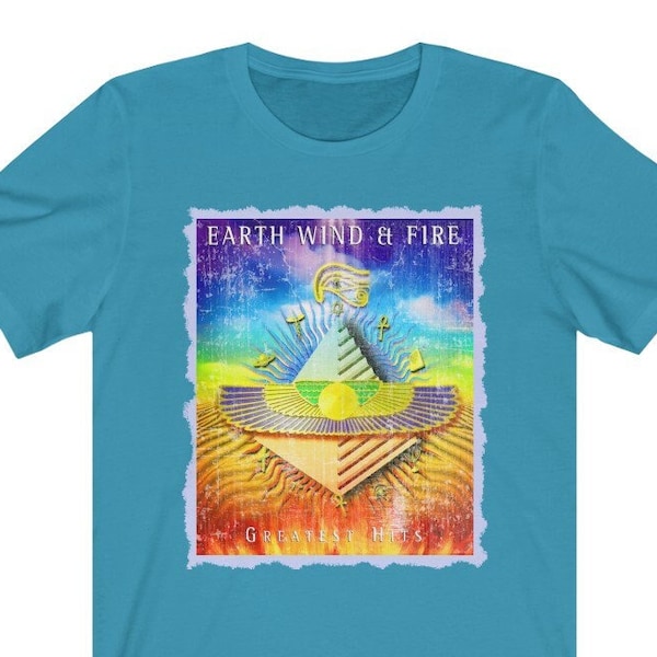 Earth Wind & Fire Tee / Vintage Design T-Shirt / Retro 70s Funk Band, Soul, RnB, Music / Aesthetic Unisex Band Shirt