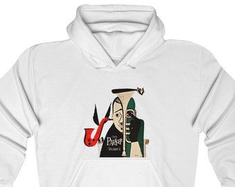 Hoodie, Hooded Sweatshirt, Jazz Music, Charlie Parker Saxophone Graphic Print, Unisex Music Apparel, Retro Band Shirt