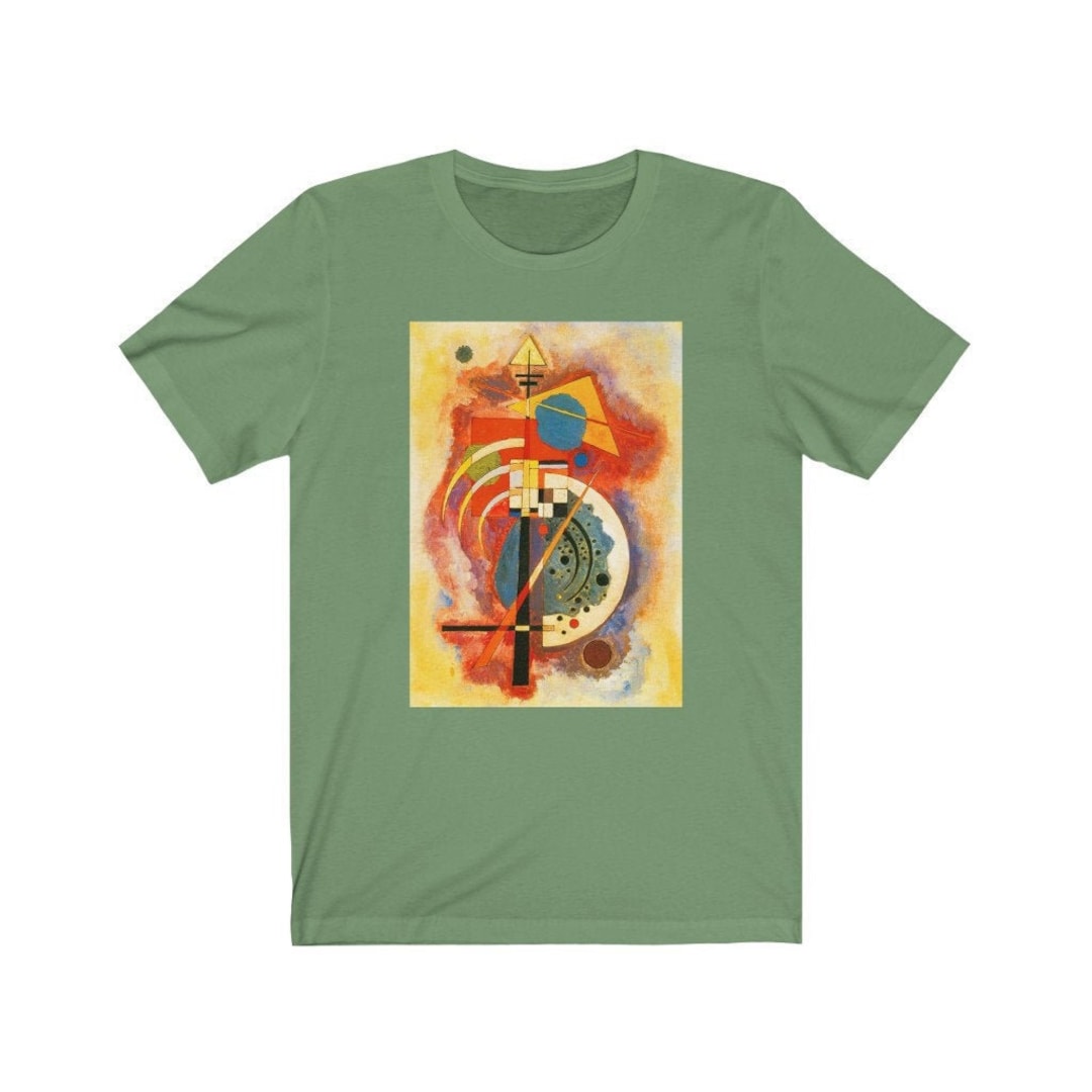 Fine Art Graphic Print T Shirt Wearable Painting Tee Famous Painter Kandinsky T Shirt Abstract Art Aesthetic Unisex Art Design Gift Etsy