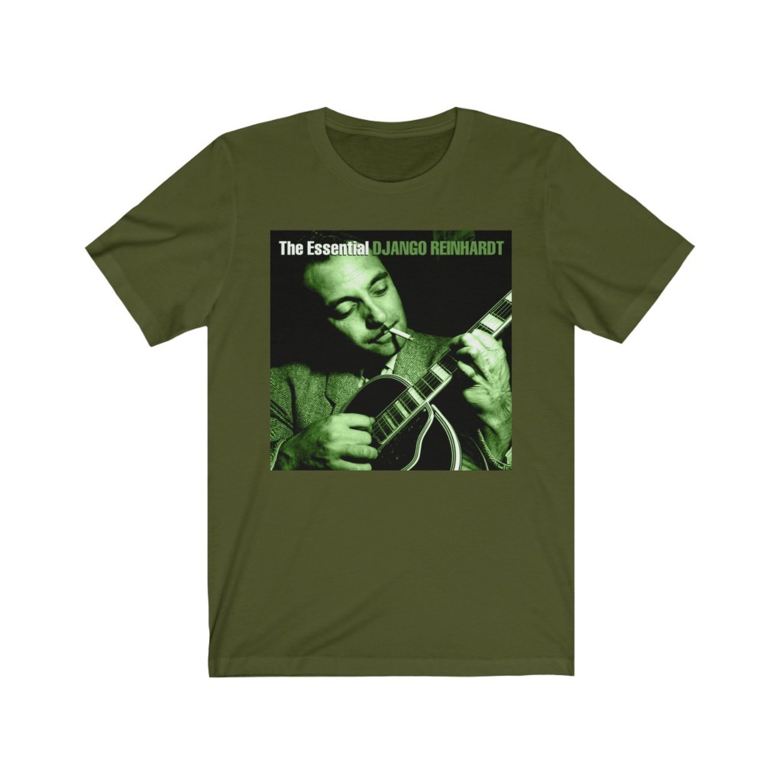 Django Reinhardt T Shirt Jazz Guitar Legend Graphic Print | Etsy