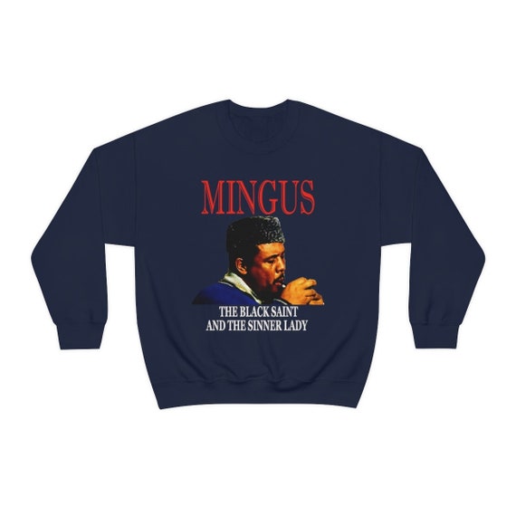 Classic Jazz Musician Pullover Sweatshirt, Charlie Mingus Graphic Print, Unisex