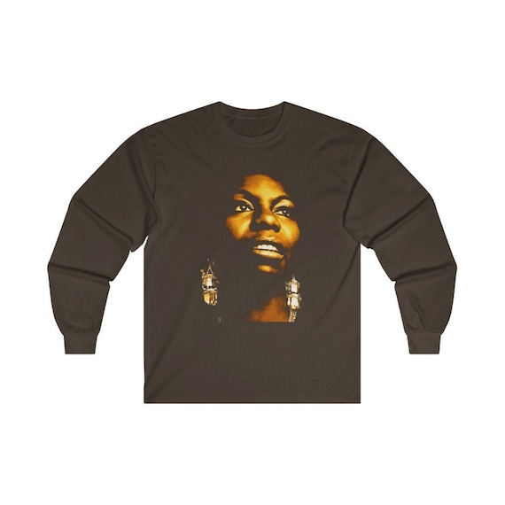 Nina Simone Long Sleeve T Shirt / Music Legend Graphic