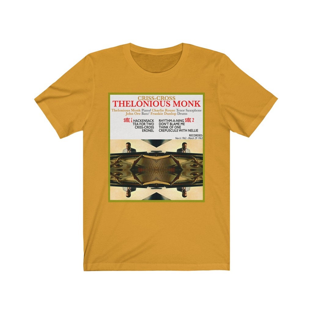 Thelonious Monk Tee Shirt, Jazz Artist Shirt, Retro Graphic Print
