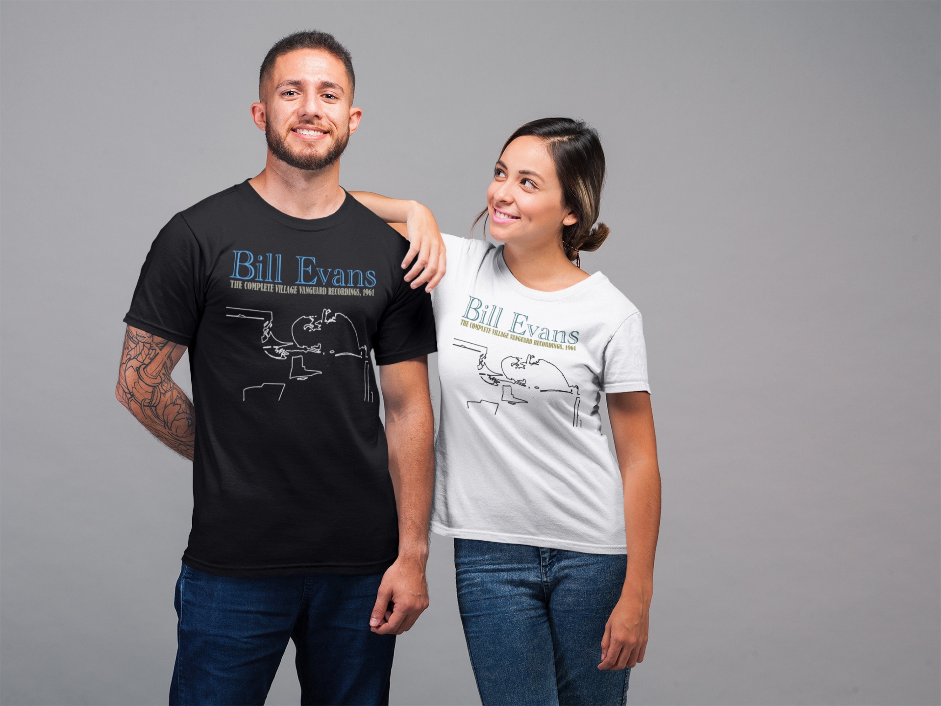 Bill Evans T-shirt, Jazz Piano Graphic Tee, Record Sleeve Art