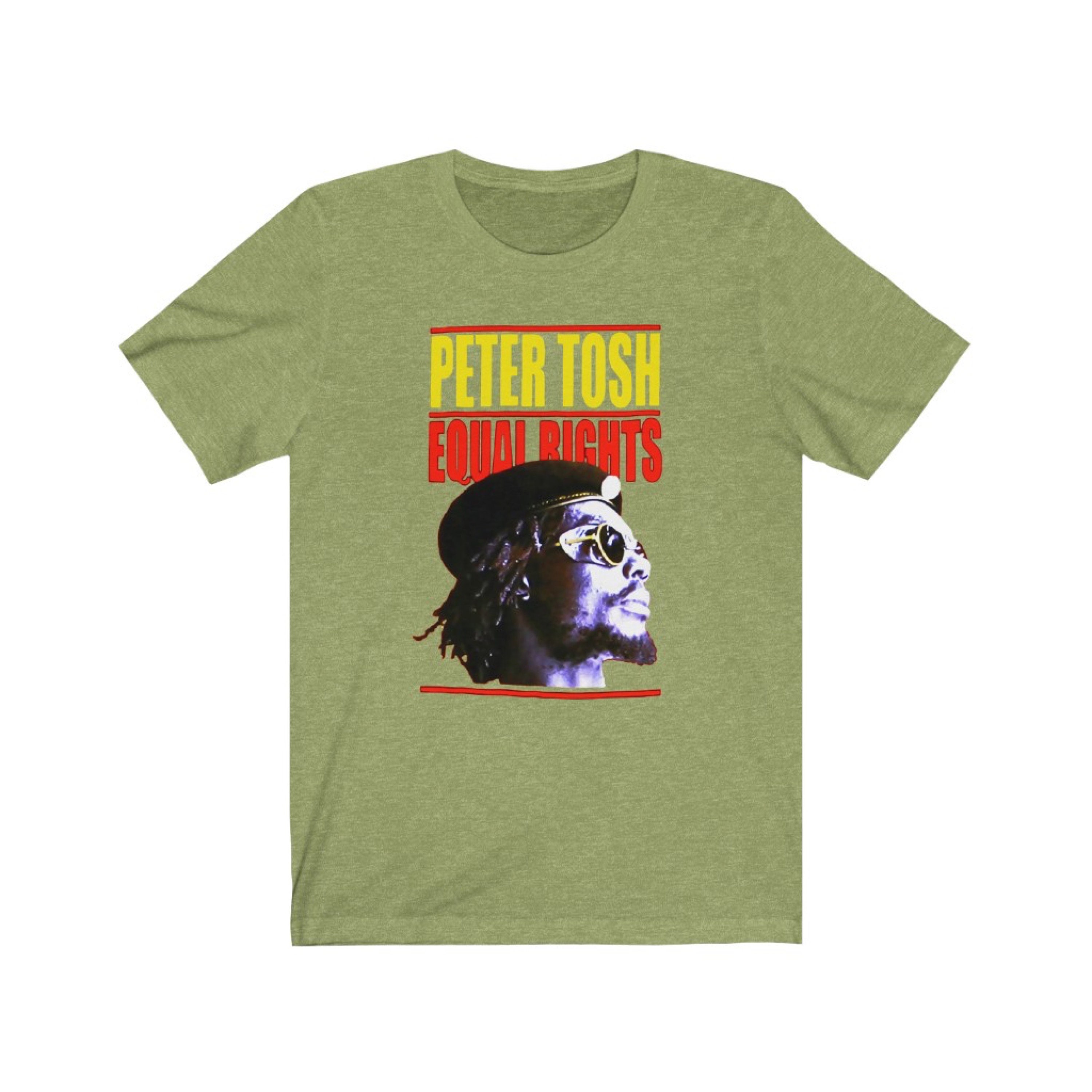 T-shirt Homme Peter Tosh Leaf Frame - Noir 100% Coton - Coupe Ample - Neuf Avec étiquettes