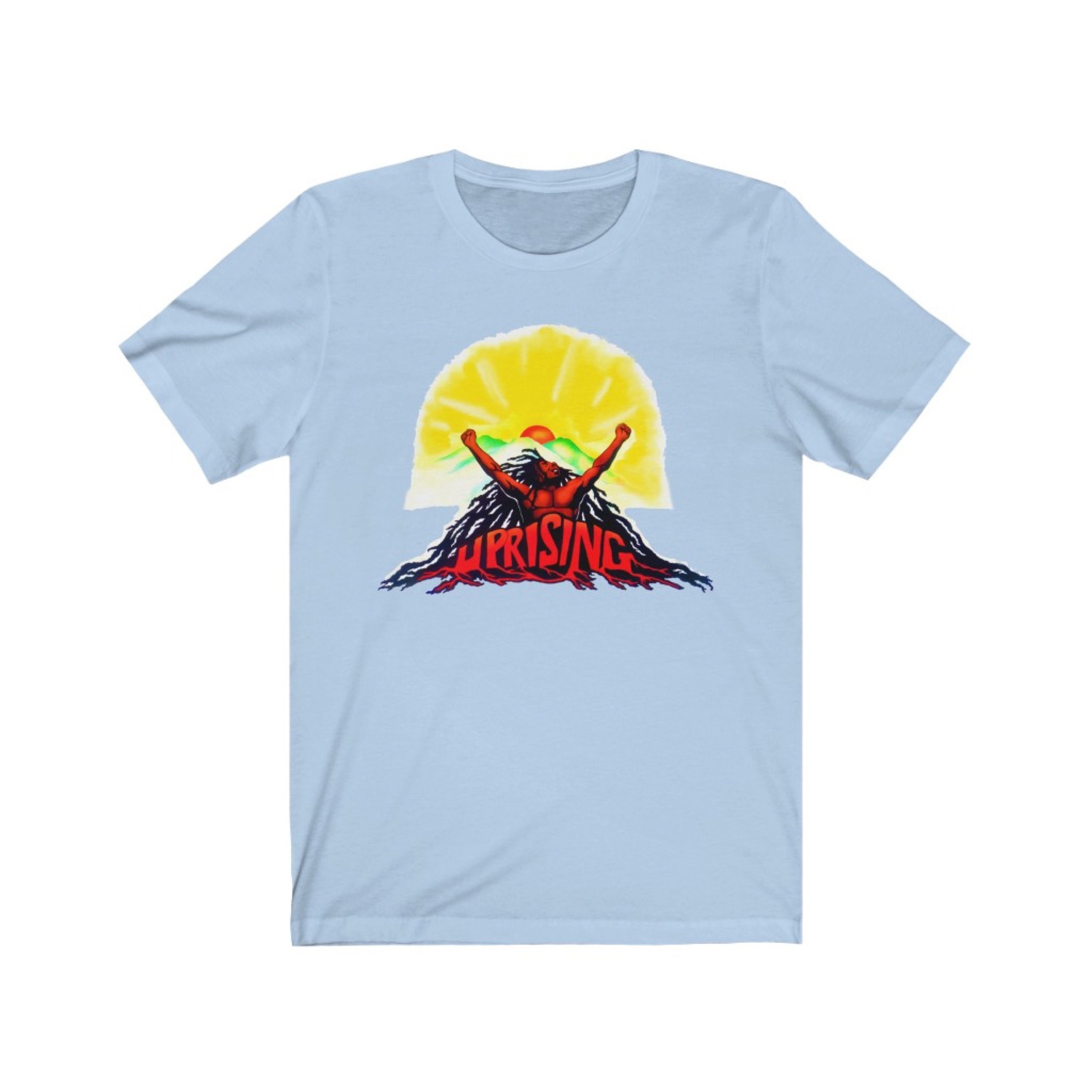 ボブ・マーリーTシャツ、レゲエミュージックグッズ、アップライジング