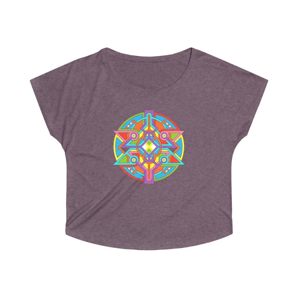 Women's T-shirt, Dolman Sleeve, Scoop Neck, Loose Fit, Flowy