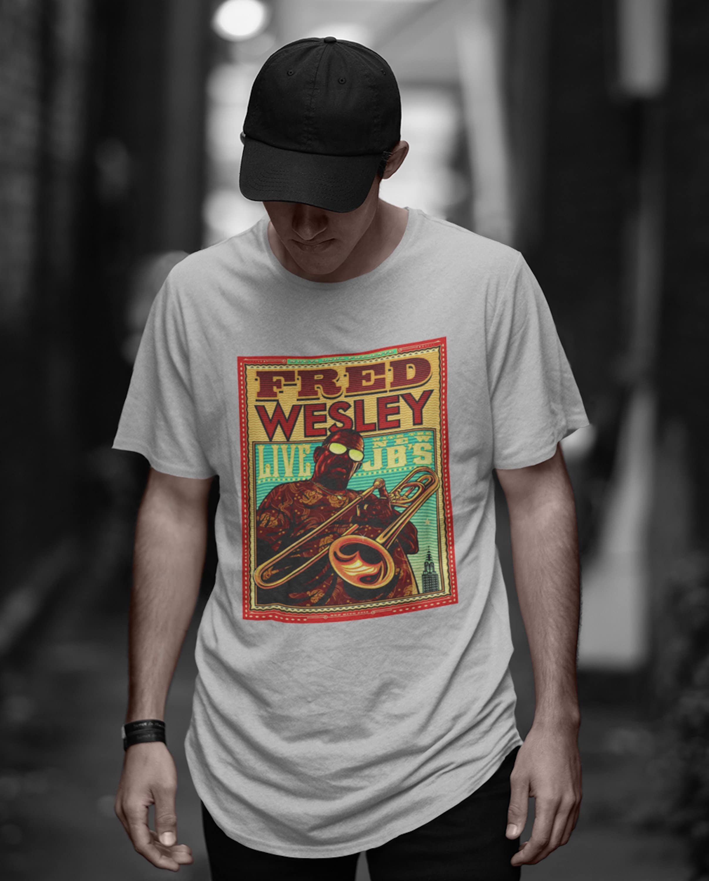 Fred Wesley T Shirt Vintage Funk Soul Band Graphic Print Unisex