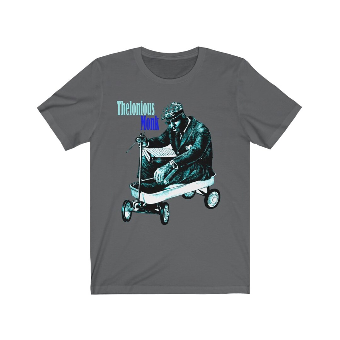 セロニアス・モンクTシャツ、ジャズピアノアートグラフィックプリント