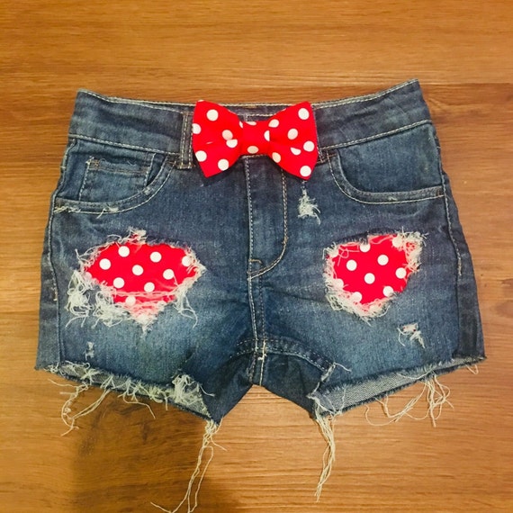 minnie mouse jean shorts