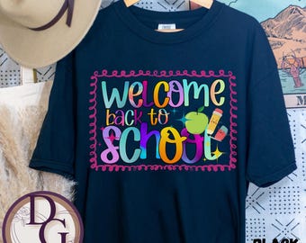 Back to School T-Shirt | Unisex Garment-Dyed Shirt for Teachers & Students | Classroom Outfit | Teacher Gift | School Spirit Tee