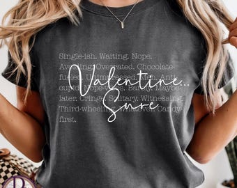 Anti Valentine Shirt, Funny Valentine’s Day Tee, Sarcastic Single Shirt, Valentine Sure Graphic, Cute Anti Love Humor Gift for Friends