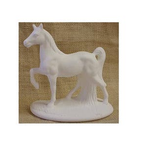 Horse ready for you to paint - called a Walker horse- 6 1/2" tall