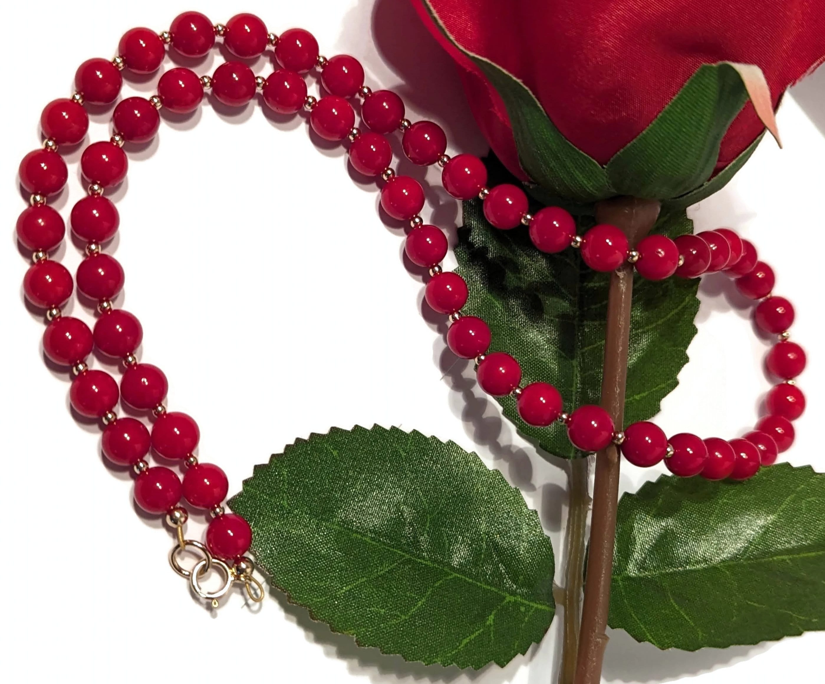 Lot De 9 Colliers En Racine De Corail Naturel – Occasion, Sans Marque