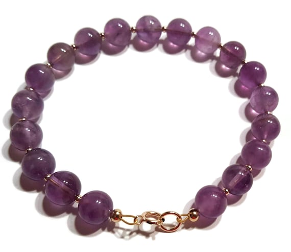 9ct gold amethyst bracelet sale