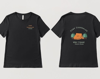 VBS-vrijwilligers T-shirtontwerpen kampthema - T-shirtontwerp printbaar en aanpasbaar