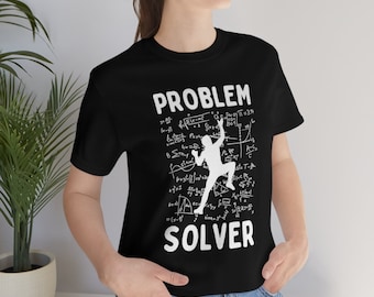 Escalada en roca / Bouldering "Problem Solver" Jersey Unisex Camiseta de manga corta (Regalo para escaladores de roca)