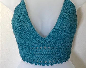 Crochet Summer/Festival Top/ Crop Top/ Crocheted clothing