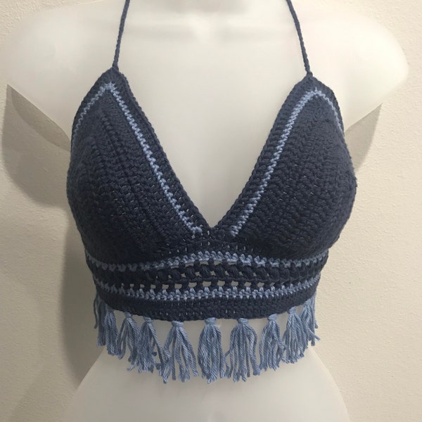 Crochet crop top/festival top/summer top/crochet clothing