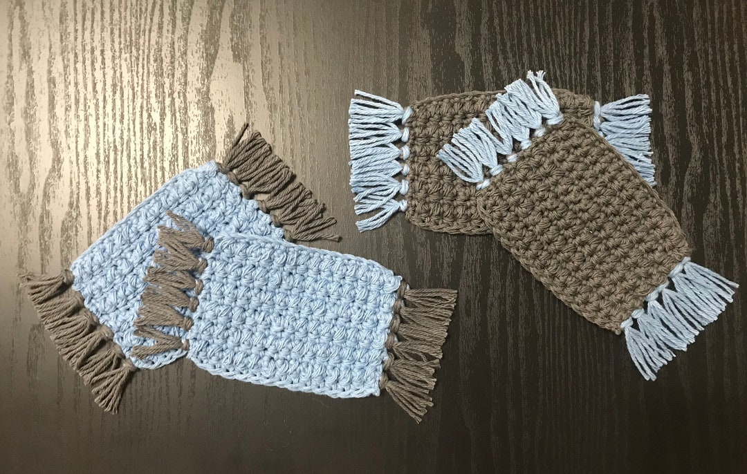 Set of 4 Crochet 