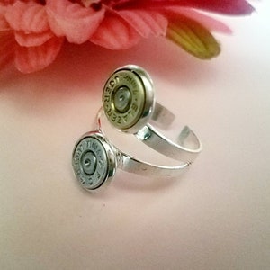 Twin Bullet Ring Adjustable Ring