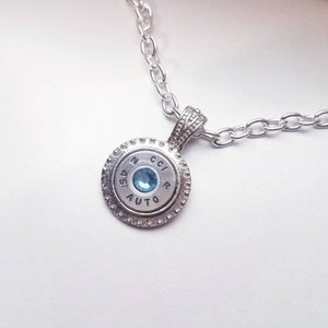 Bullet Necklace 45 caliber simple pendant - bullet jewelry - gifts for her