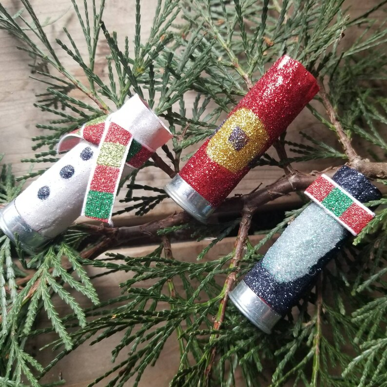 Shotgun Shell Christmas Ornaments 3 pack Etsy