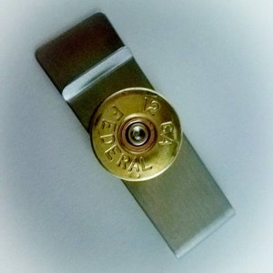 Shotgun Shell Money Clip Gifts for him Mens Birthday Gift image 4