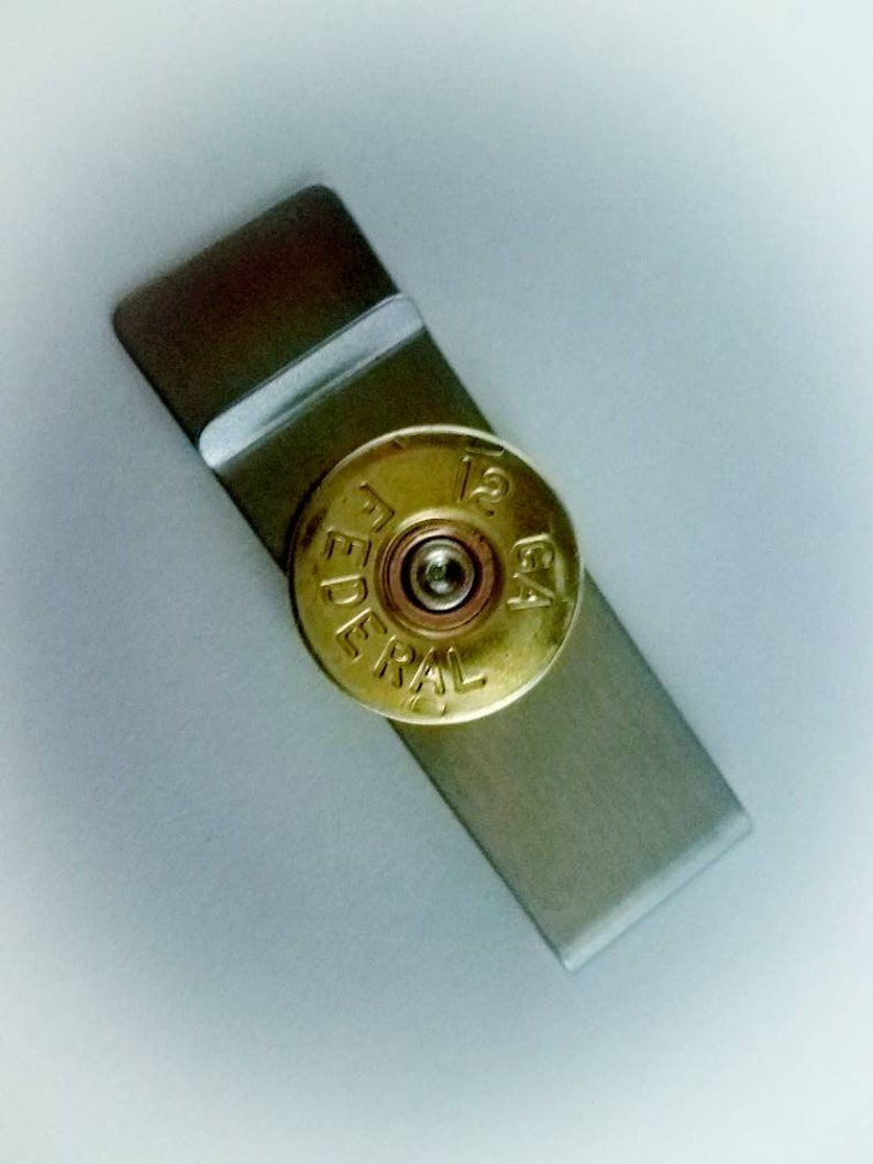 Shotgun Shell Money Clip Gifts for him Mens Birthday Gift image 4