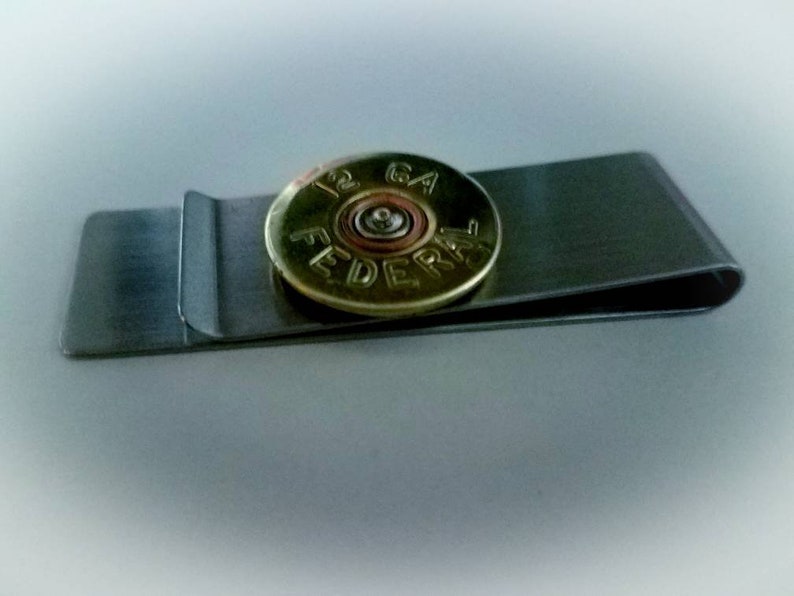 Shotgun Shell Money Clip Gifts for him Mens Birthday Gift image 3