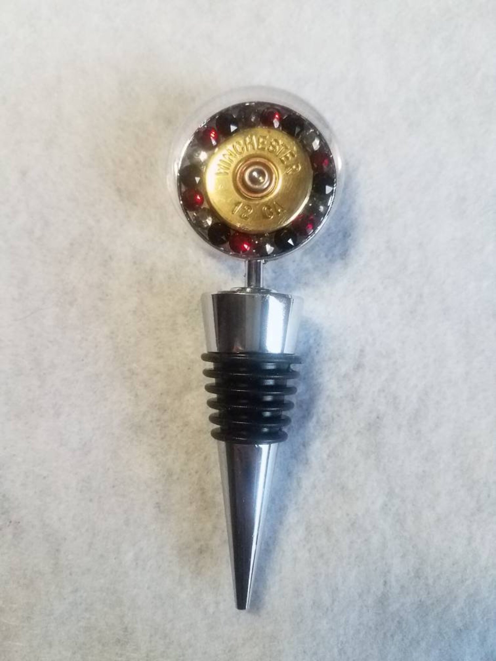 12 Gauge Shotgun Shell Bottle Stopper With Crystals | Etsy