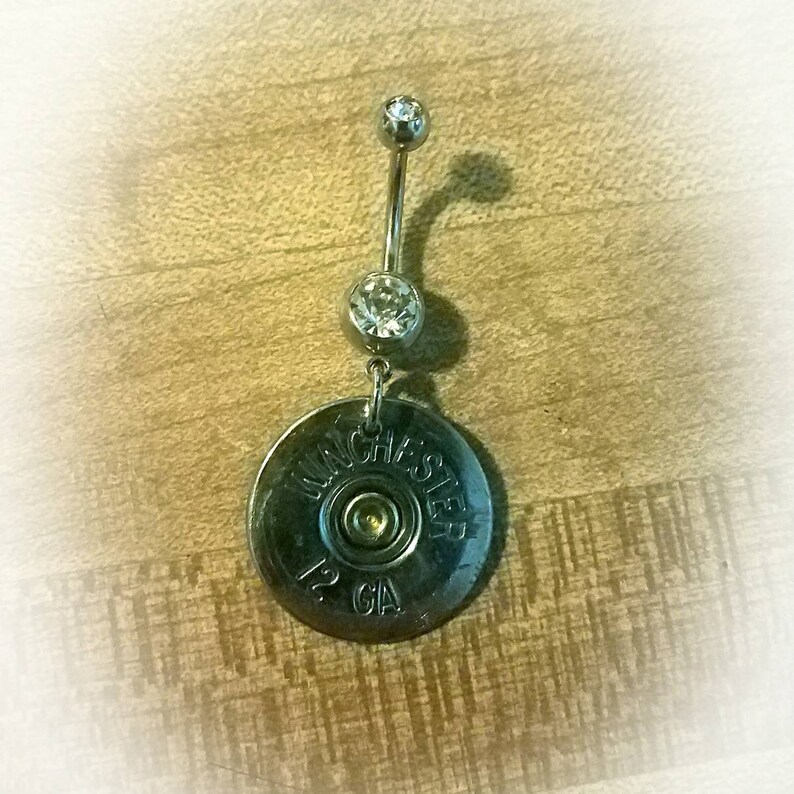 12 Gauge Shotgun Belly navel ring Etsy