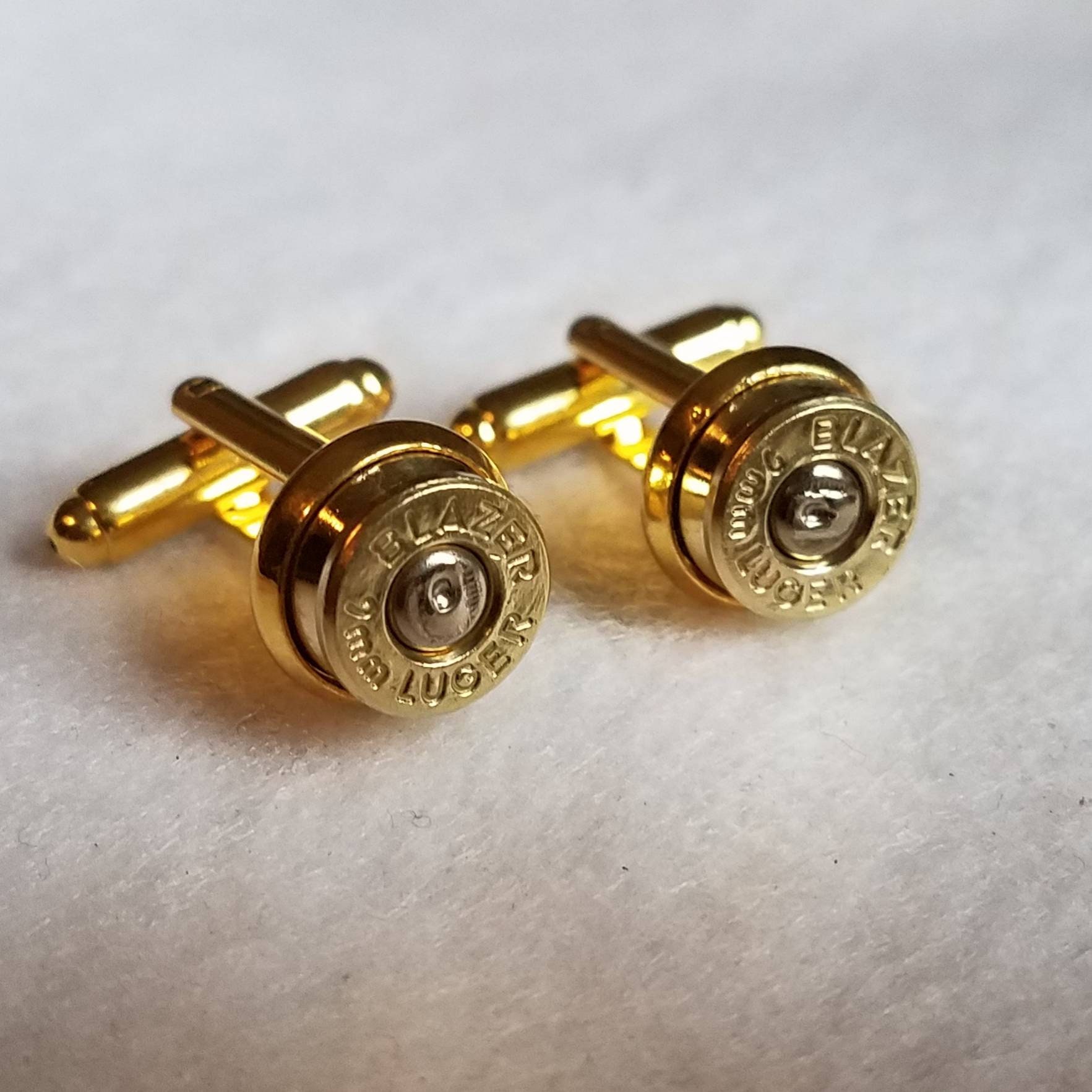 9mm Bullet Shell Cuff Links - Gifts for Him - Etsy