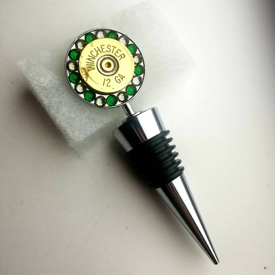 12 Gauge Shotgun Shell Bottle Stopper With Crystals - Etsy