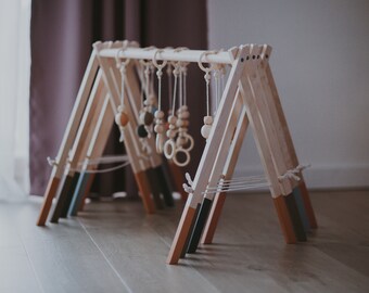 etsy wooden play gym